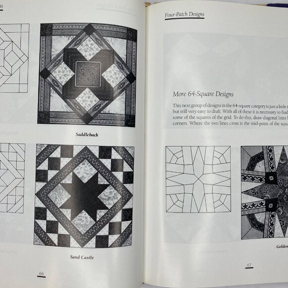 Vintage 1989 Patchwork Portfolio Jinny Beyer Quilt Book Signed Copy Hilton Head - Picture 8 of 15